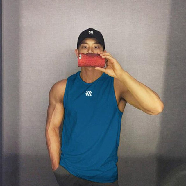 Summer Men's Gymnasium Fitness Basketball Vest