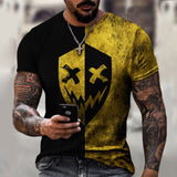 2021 summer new men XOXO graphic 3d printed t-shirt