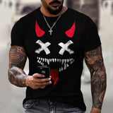 2021 summer new men XOXO graphic 3d printed t-shirt