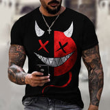 2021 summer new men XOXO graphic 3d printed t-shirt