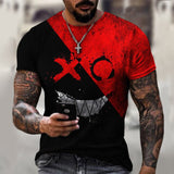 2021 summer new men XOXO graphic 3d printed t-shirt