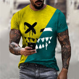 2021 summer new men XOXO graphic 3d printed t-shirt
